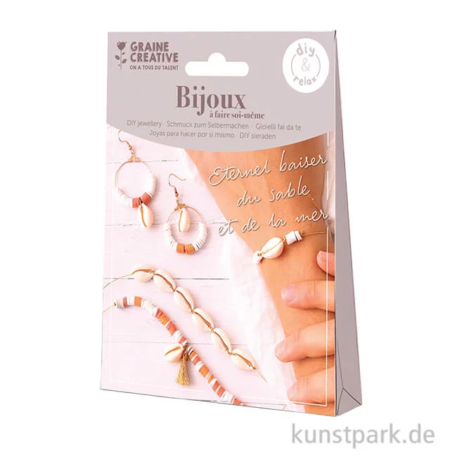 Artikelbild 1 des Artikels “DIY Schmuck Bastelset - Armbänder + Ohrringe, Heishi + Muschelperlen “
