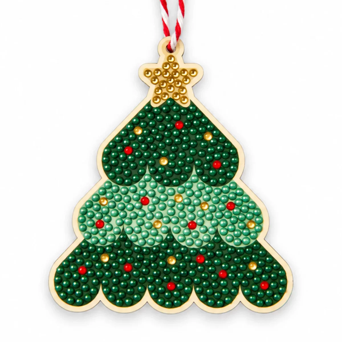 Artikelbild 1 des Artikels “DIY-Set - Diamond Painting, Anhänger Weihnachtsbaum, 8,5 x 10 x 0,2 cm “