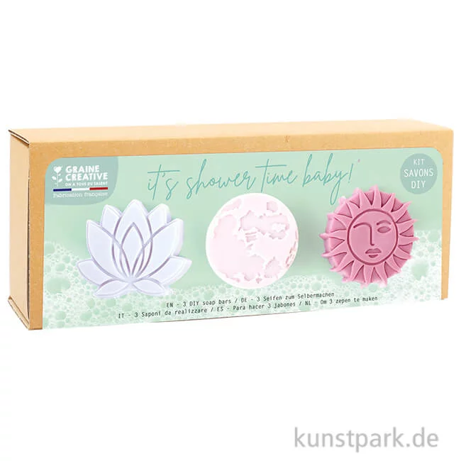 Artikelbild 1 des Artikels “DIY Set - Duschseifen, 3 Formen, Calm “