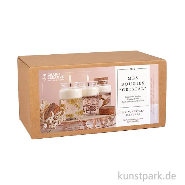 Artikelbild 1 des Artikels “DIY Set - Kerzen mit Blumen und Kristallgel “