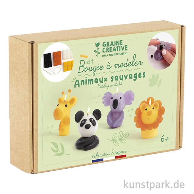 Artikelbild 1 des Artikels “DIY Set - Kerzen mit Modellierwachs - Wilde Tiere “