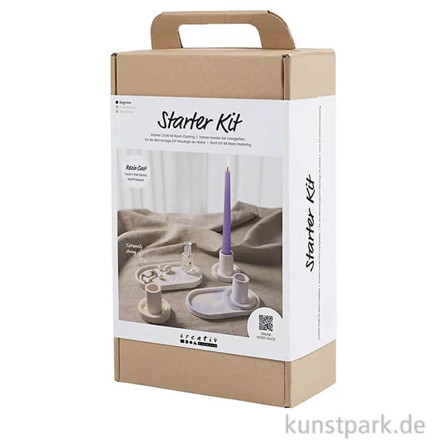 Artikelbild 1 des Artikels “DIY Set - Kerzenhalter + Tabletts Gießen, Weiß, Blau, Pink “