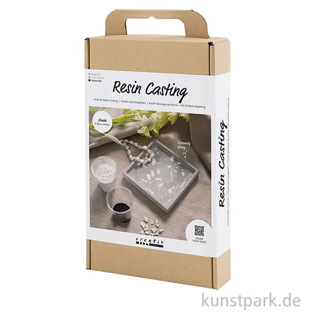 Artikelbild 1 des Artikels “DIY Set - Tablett Gießen mit Terrazzo, Schwarz, Weiß “