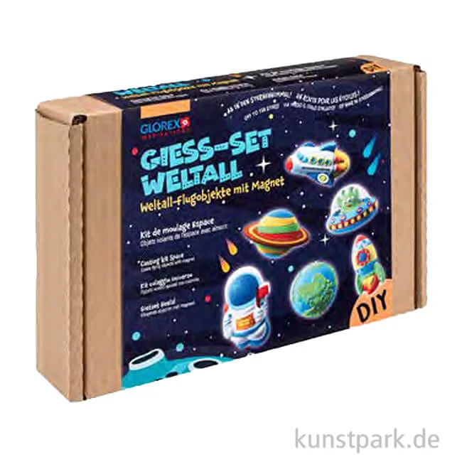 Artikelbild 1 des Artikels “DIY Set - Weltall Figuren gießen mit Form, Gießpulver + Zubehör “