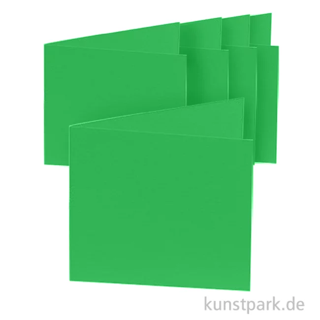 Artikelbild 1 des Artikels “Doppelkarten quadratisch - Grün, 13,5cm, 5 Karten + Kuverts + Einlagen “