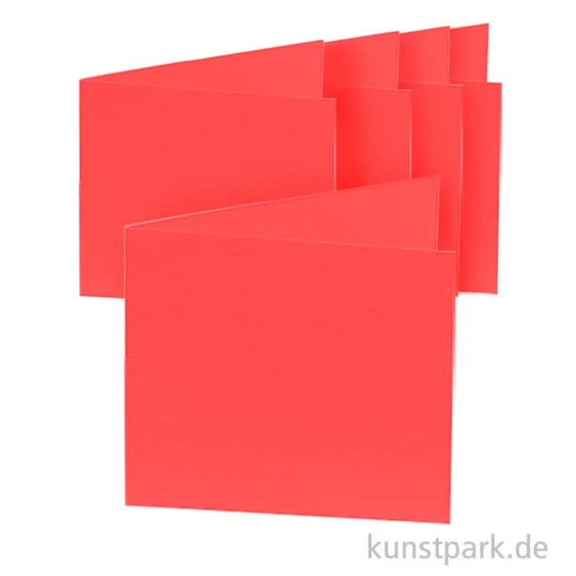 Artikelbild 1 des Artikels “Doppelkarten quadratisch - Rot, 13,5cm, 5 Karten + Kuverts + Einlagen “