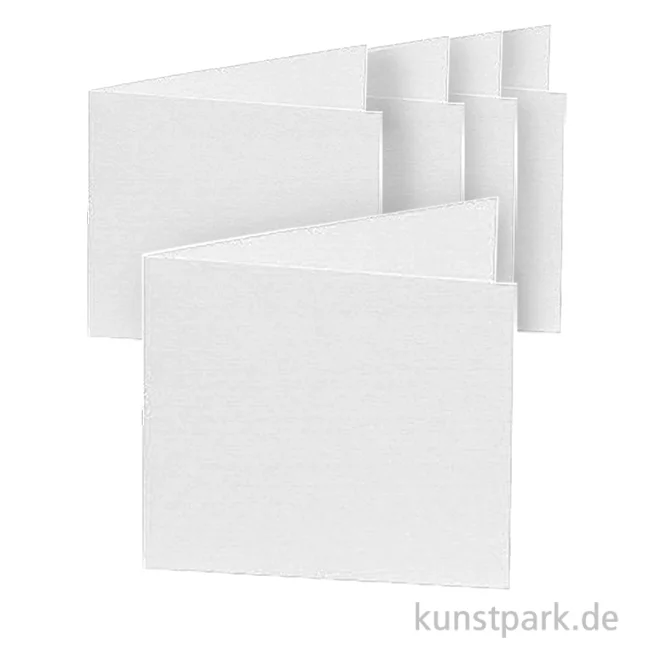 Artikelbild 1 des Artikels “Doppelkarten quadratisch - Weiß, 13,5cm, 5 Karten + Kuverts + Einlagen “