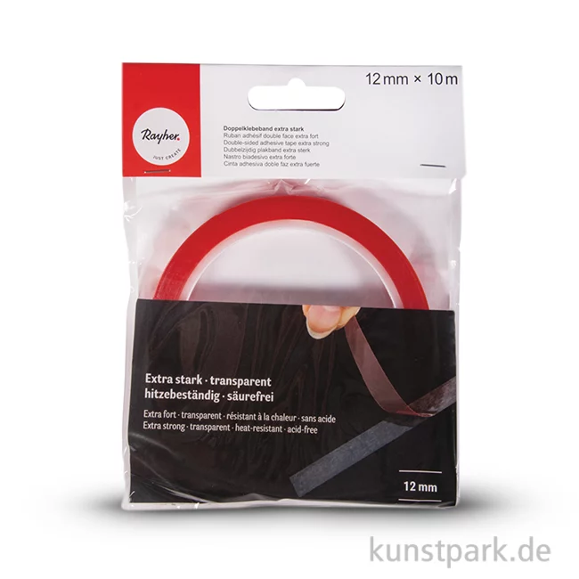 Artikelbild 1 des Artikels “Doppelklebeband extra stark, transparent, 10m 12 mm“