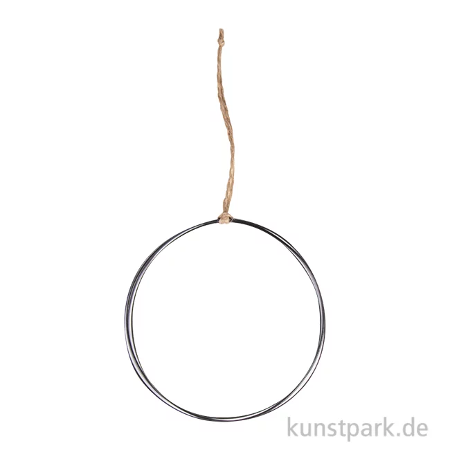 Artikelbild 1 des Artikels “Draht Ring zum Hängen, Schwarz, Durchmesser 10 cm “