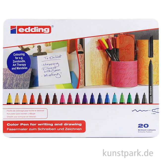 Artikelbild 1 des Artikels “edding 1200 Colourpen Set, Metallschachtel mit 20 Farben “