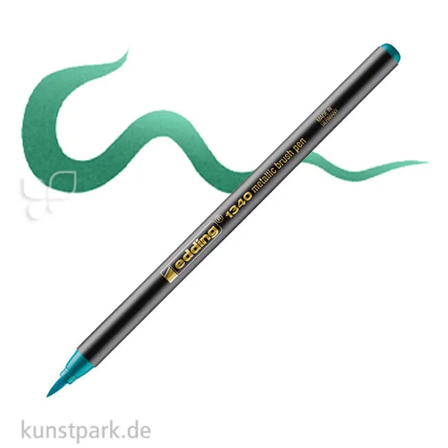 Artikelbild 1 des Artikels “edding 1340 Brushpen - Metallic Stift | Grün Metallic“