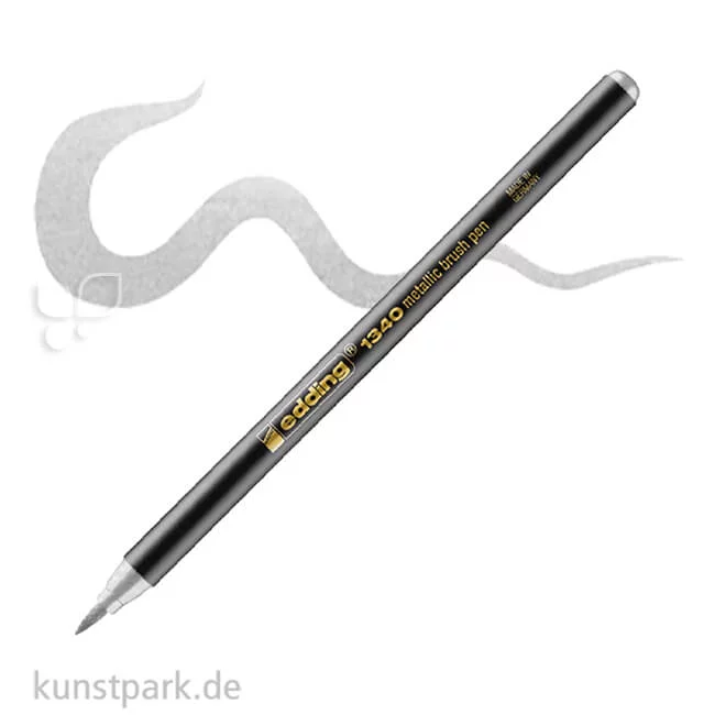 Artikelbild 1 des Artikels “edding 1340 Brushpen - Metallic Stift | Silber Metallic“