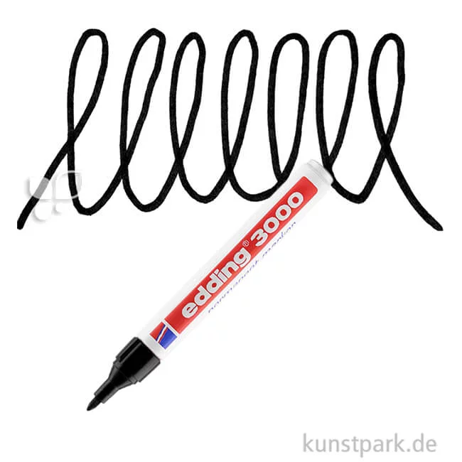 Artikelbild 1 des Artikels “edding 3000 Permanent Marker Einzelfarbe | 001 Schwarz“