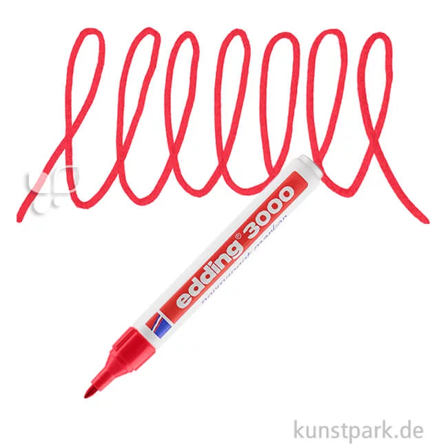 Artikelbild 1 des Artikels “edding 3000 Permanent Marker Einzelfarbe | 002 Rot“