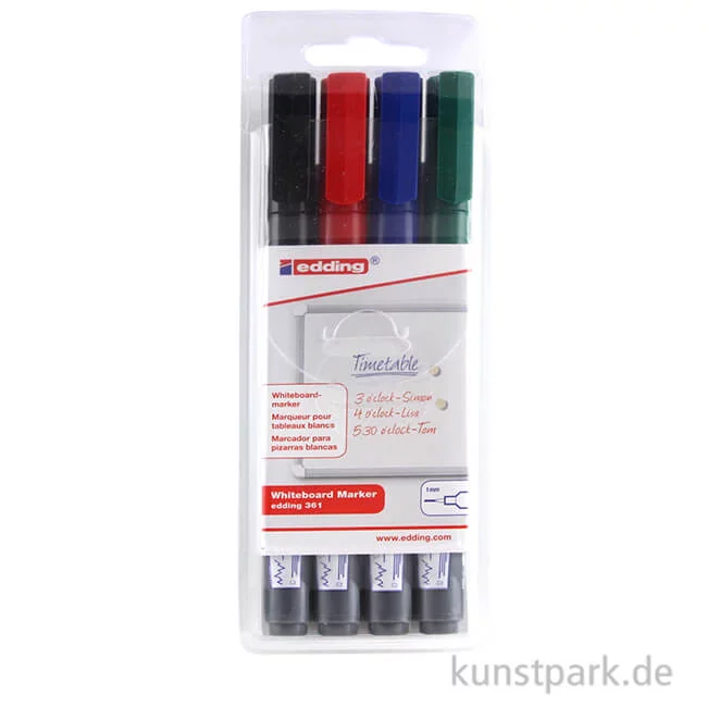 Artikelbild 1 des Artikels “edding 361 Whiteboard-Marker Set, Etui mit 4 Farben “