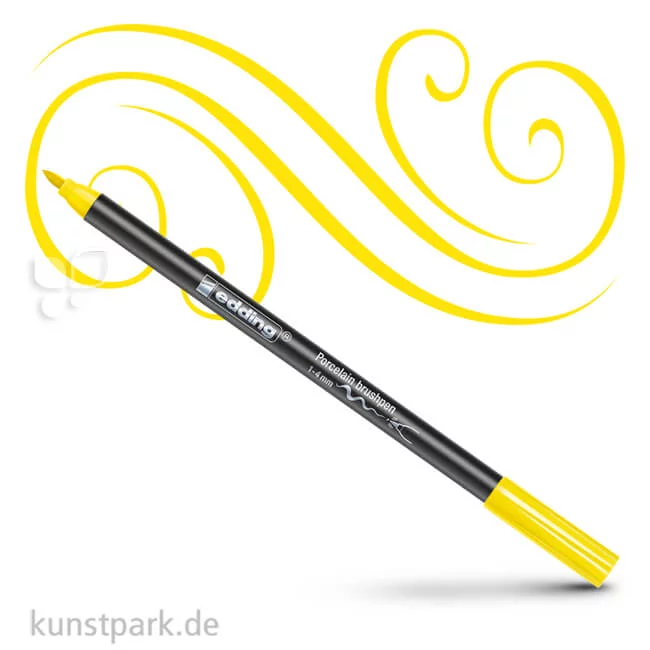 Artikelbild 1 des Artikels “edding 4200 Porcelain Brushpen Einzelstift | Gelb“