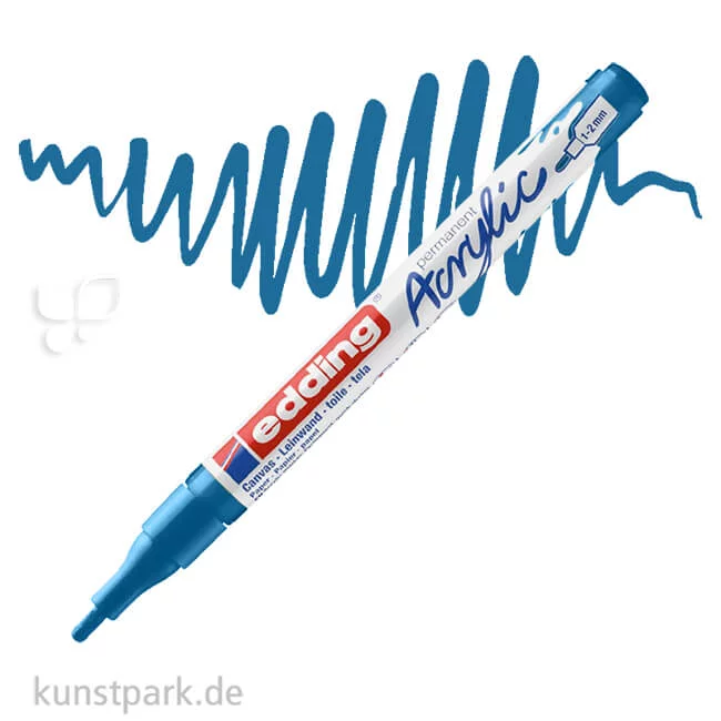 Artikelbild 1 des Artikels “edding 5300 Acrylmarker Fein, 1-2 mm Stift | Enzianblau“