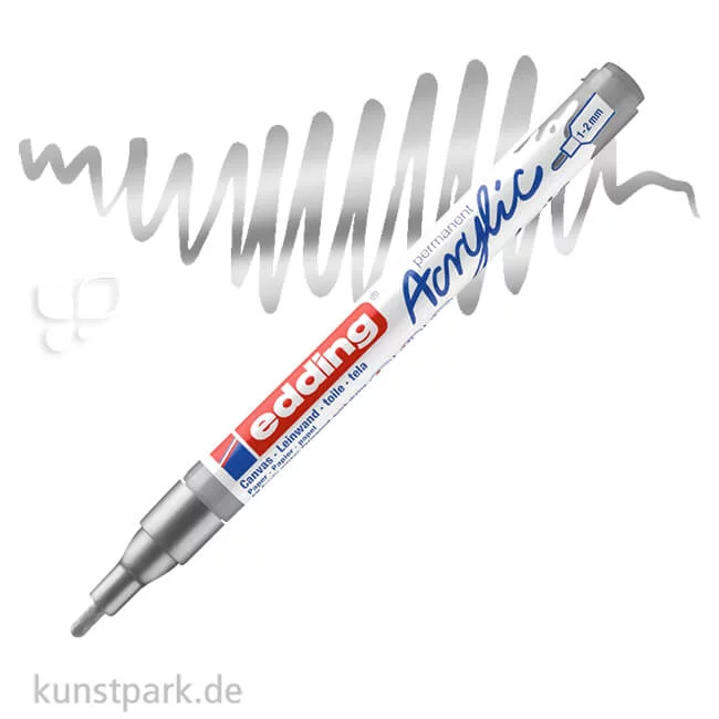 Artikelbild 1 des Artikels “edding 5300 Acrylmarker Fein, 1-2 mm Stift | Silber“