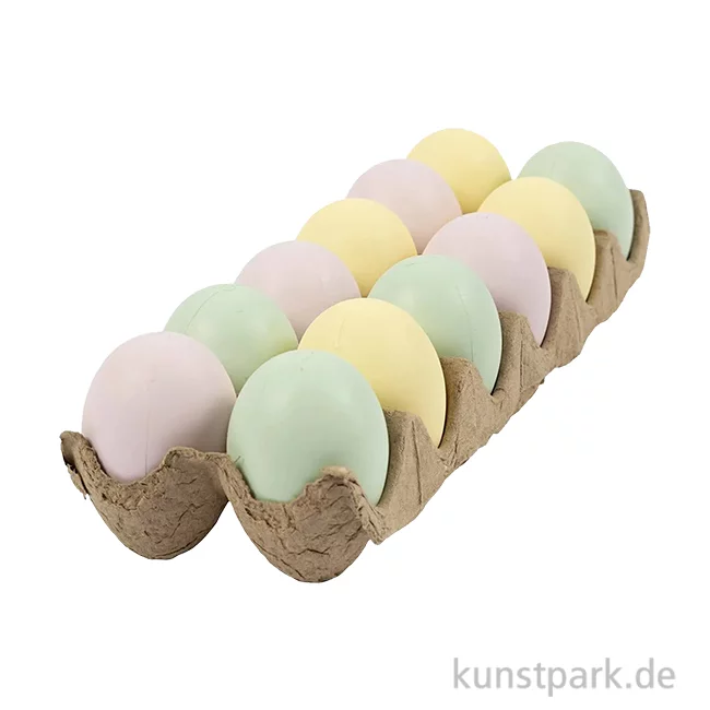Artikelbild 1 des Artikels “Eier aus Kunststoff - Pastellfarben, 12 Stück “