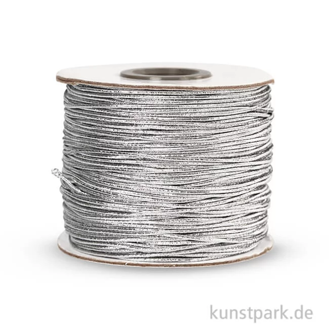 Artikelbild 1 des Artikels “Elastische Kordel - Dicke 1 mm, 100 m Silber“