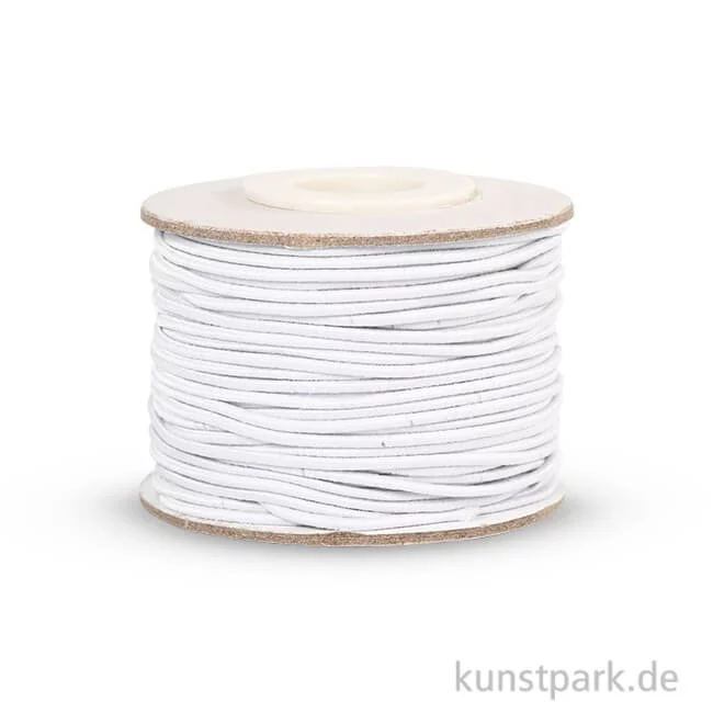 Artikelbild 1 des Artikels “Elastisches Gummiband - Dicke 1 mm, 25 m Weiß“