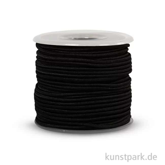 Artikelbild 1 des Artikels “Elastisches Gummiband - Dicke 2 mm, 25 m Schwarz“