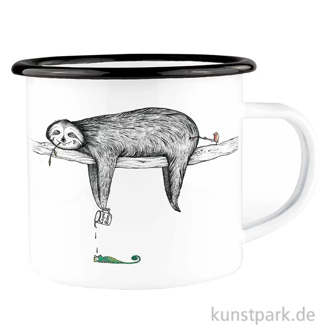 Artikelbild 1 des Artikels “Emailletasse - Faultier, 500 ml “
