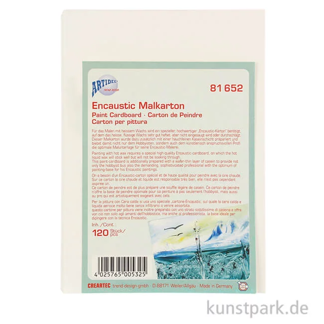 Artikelbild 1 des Artikels “Encaustic Malplatte - Großpackung, DIN A4, 50 Blatt “