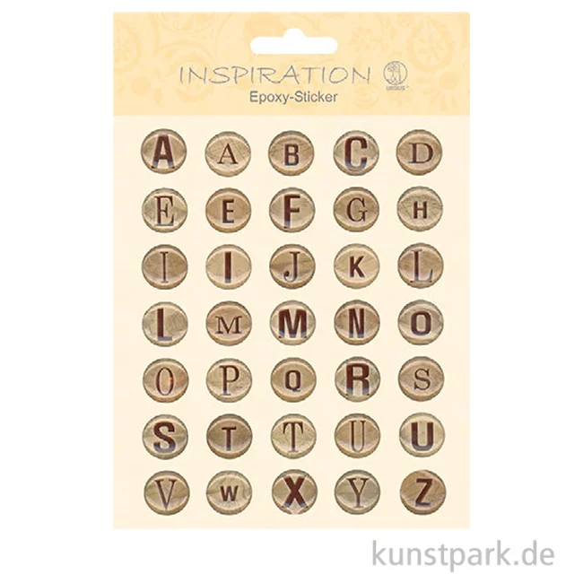 Artikelbild 1 des Artikels “Epoxy Sticker - Buchstaben, 10,5 x 13 cm “