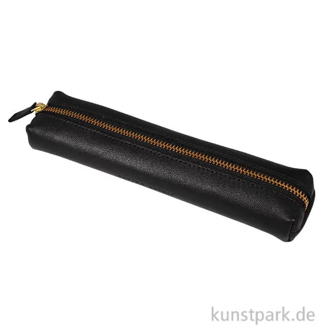 Artikelbild 1 des Artikels “Etui im Retrostyle aus Leder - Schwarz, Klein, Rund “