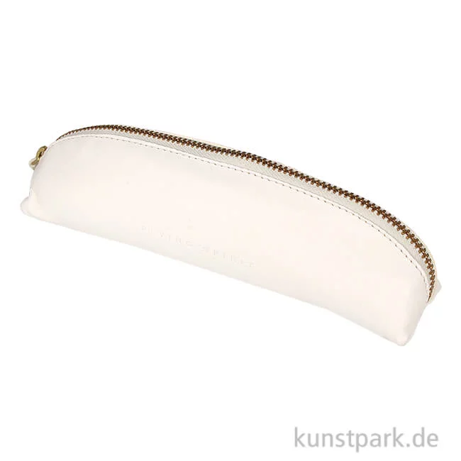 Artikelbild 1 des Artikels “Etui im Retrostyle aus Leder - Weiß, Trapezförmig “