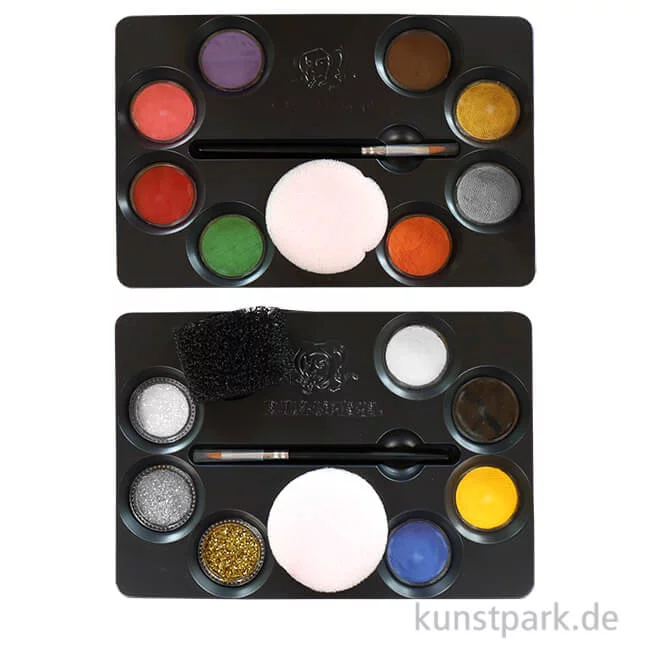 Artikelbild 1 des Artikels “Eulenspiegel 12 Farben Profi-Schminkpalette mit Anleitung “