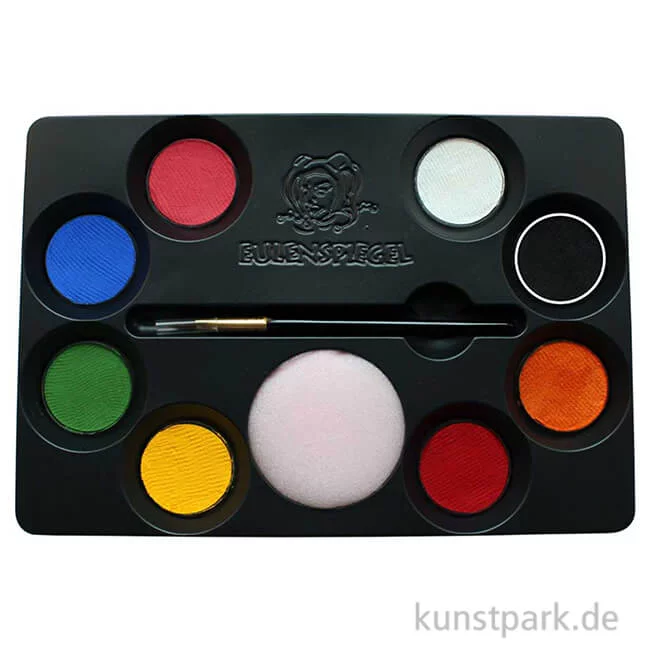 Artikelbild 1 des Artikels “Eulenspiegel Familien Schmink-Palette mit 8 Farben und Zubehör “