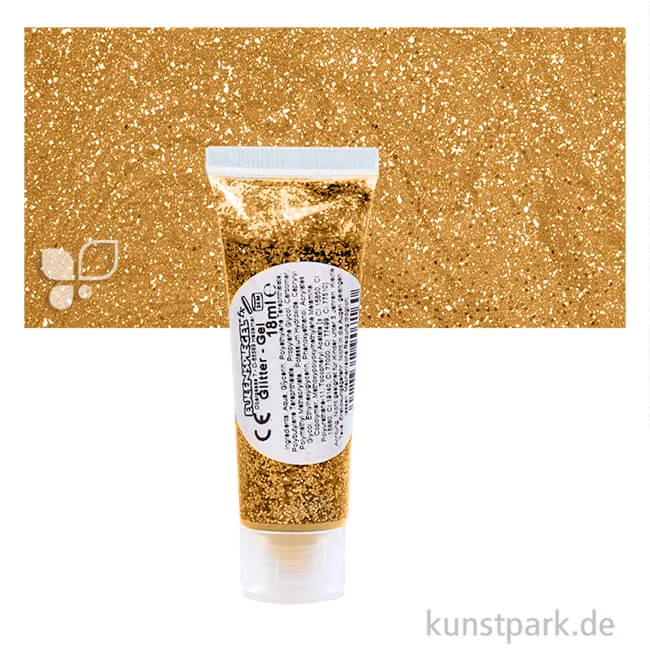 Artikelbild 1 des Artikels “Eulenspiegel Glitzer-Gel 18 ml Tube | Classic-Gold“