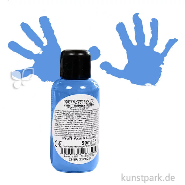 Artikelbild 1 des Artikels “Eulenspiegel Profi-Aqua Liquid Körperfarbe 50 ml | Himmelblau“