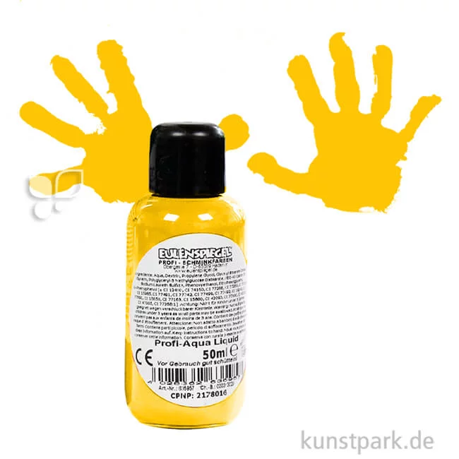 Artikelbild 1 des Artikels “Eulenspiegel Profi-Aqua Liquid Körperfarbe 50 ml | Sonnengelb“