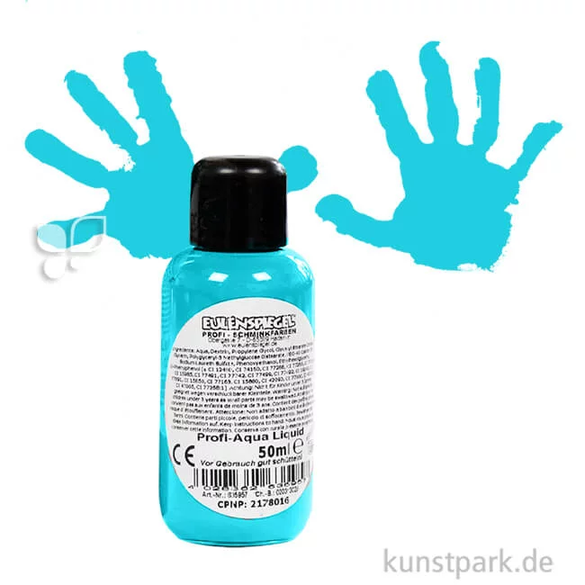 Artikelbild 1 des Artikels “Eulenspiegel Profi-Aqua Liquid Körperfarbe 50 ml | Türkis“