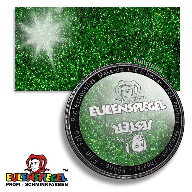 Artikelbild 1 des Artikels “Eulenspiegel Tattoo-Glitzer 6 g Dose | Limette“