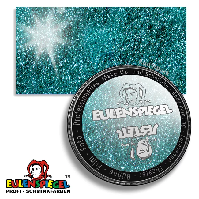 Artikelbild 1 des Artikels “Eulenspiegel Tattoo-Glitzer 6 g Dose | Türkis“