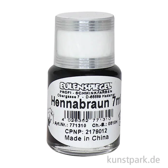 Artikelbild 1 des Artikels “Eulenspiegel Tattoo-Farbe HennaBraun, 7 ml “