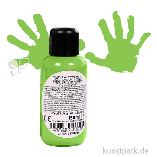 Artikelbild 1 des Artikels “Eulenspiegel Profi-Aqua Liquid Körperfarbe 150 ml | Hexengrün“