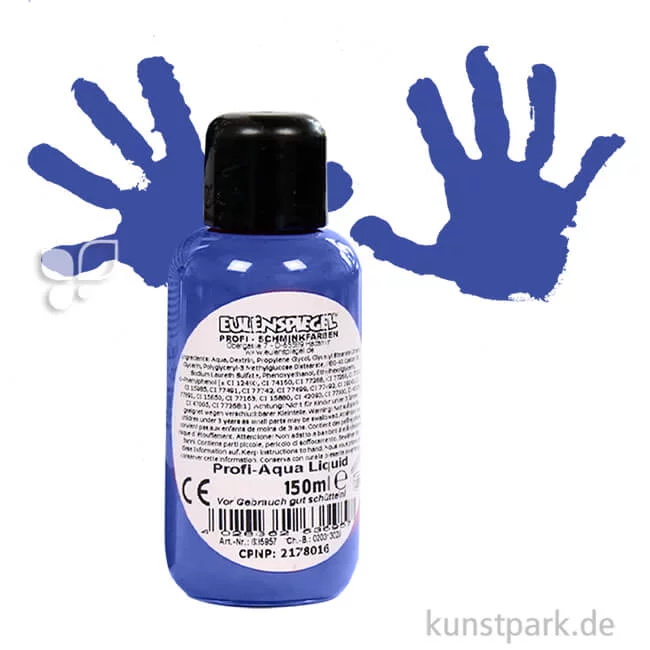 Artikelbild 1 des Artikels “Eulenspiegel Profi-Aqua Liquid Körperfarbe 150 ml | Meeresblau“