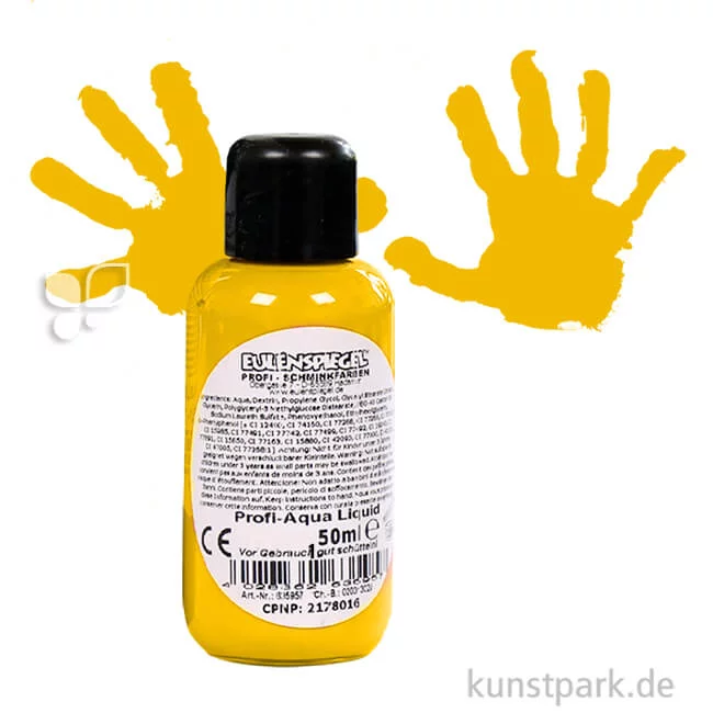 Artikelbild 1 des Artikels “Eulenspiegel Profi-Aqua Liquid Körperfarbe 150 ml | Sonnengelb“
