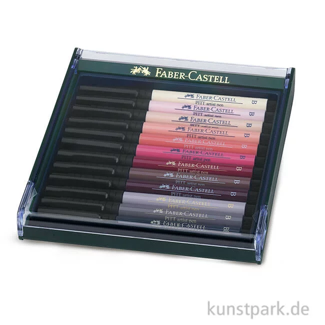Artikelbild 1 des Artikels “Faber-Castell PITT Artist Pen Brush - 12 Tuschestifte, Haut “