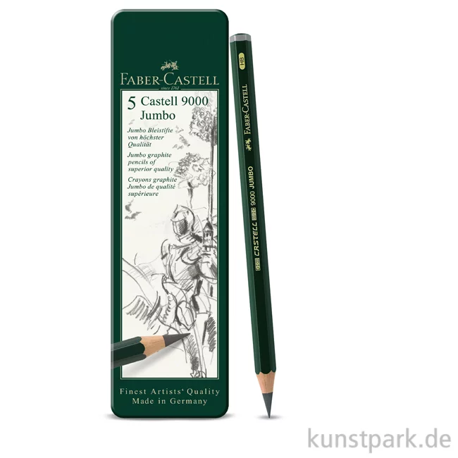 Artikelbild 1 des Artikels “Faber-Castell 9000 Jumbo, 5 Bleistifte im Metalletui “