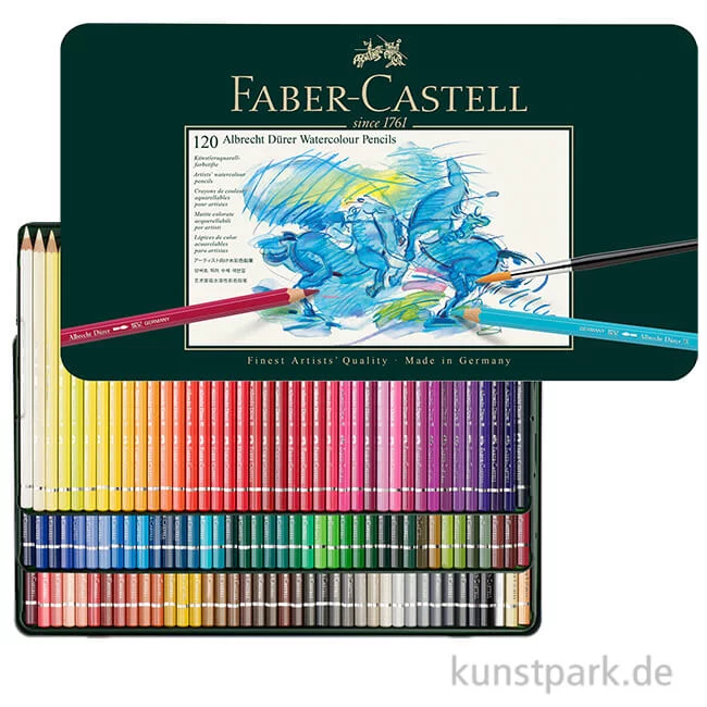 Artikelbild 1 des Artikels “Faber-Castell ALBRECHT DÜRER, 120 Aquarellstifte im Metalletui “