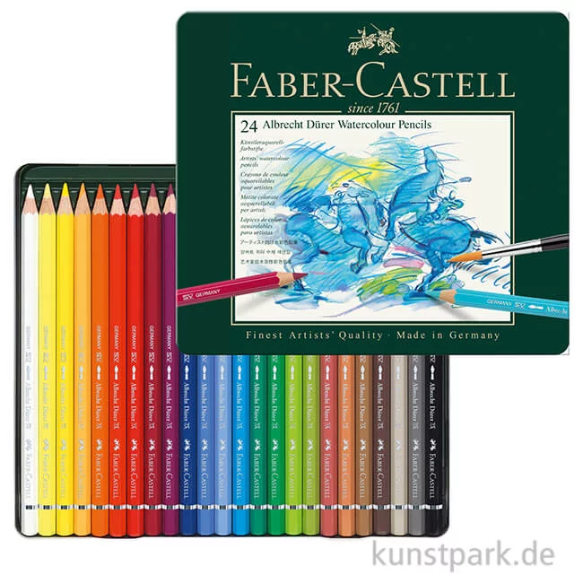 Artikelbild 1 des Artikels “Faber-Castell ALBRECHT DÜRER, 24 Aquarellstifte im Metalletui “