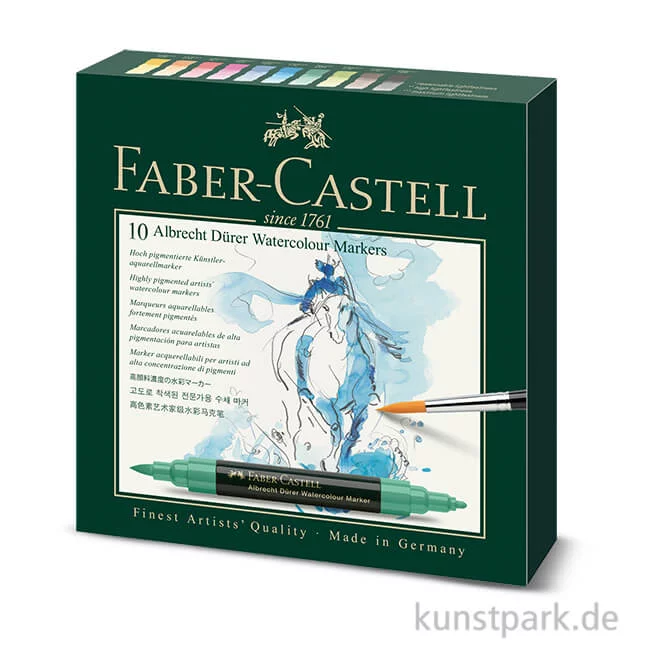 Artikelbild 1 des Artikels “Faber-Castell ALBRECHT DÜRER, 10 Aquarellmarker im Etui “