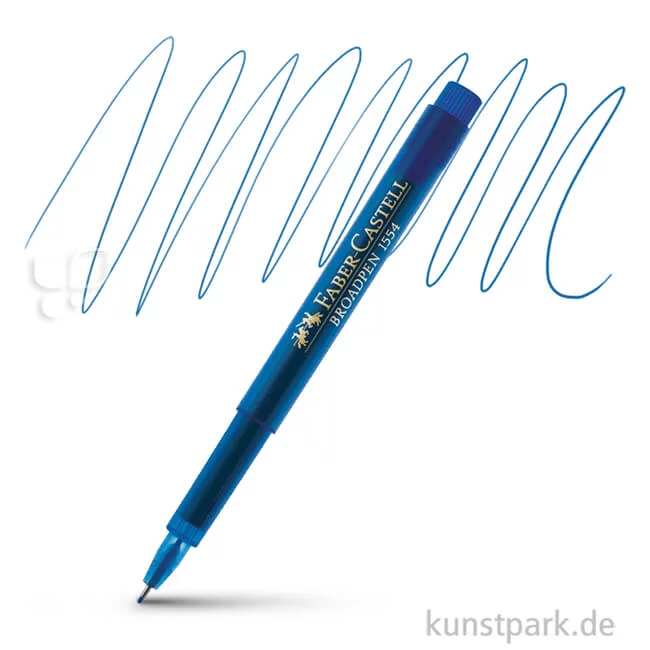 Artikelbild 1 des Artikels “Faber-Castell BROADPEN 1554 Fineliner einzeln Stift | Blau“