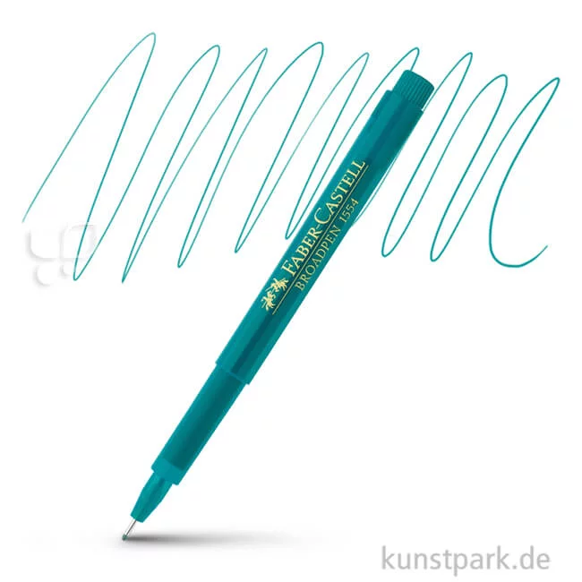 Artikelbild 1 des Artikels “Faber-Castell BROADPEN 1554 Fineliner einzeln Stift | Turquoise“